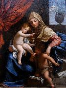 Guido Reni Madonna with Child and St. John the Baptist oil